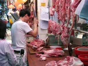 Butcher in Hong Kong